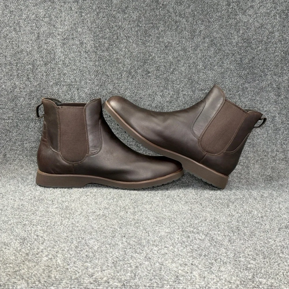 UGG Biltmore Chelsea Boots Men's 14 Brown Leather Pull On Classic Shoes